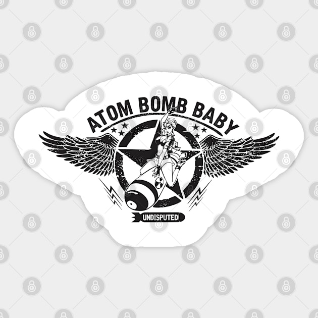 Atom Bomb Baby Sticker by stuff101